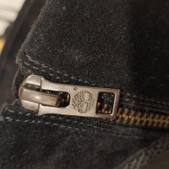 Timberland Earth Keepers Black Size 7.5 Leather Suede Zip up Boots - Picture 13 of 16